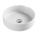 355*355*120mm Bathroom Round Above Counter Matt White Ceramic Wash Basin